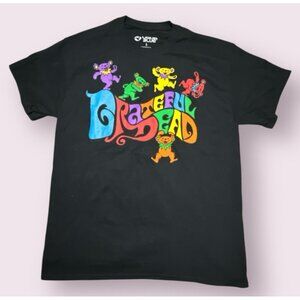 Liquid‎ Blue Grateful Dead Shirt Mens L Black Dancing Bears 100% Cotton